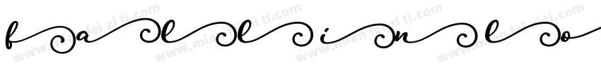 fall in love ai the first sight字体转换